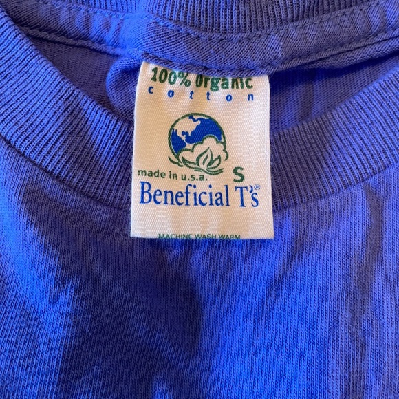 Blue crew neck short sleeve t-shirt - Picture 4 of 4